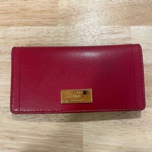 Lauren Ralph Lauren Red Leather Wallet